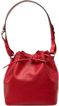 Louis Vuitton Pre-owned Petit Noe - Dames - Vintage Tas - Rood - ONE Size - Leer - Vintage