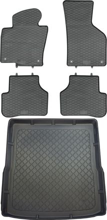OEM Volkswagen Passat B6 Kombi De 2005 A Septiembre De 2010. Juego De Alfombrillas De Goma Para Coche Y Alfombrilla Para Maletero