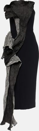 Maticevski Waller draped bustier maxi dress