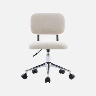 Sweeek Silla De Oficina Infantil Con Ruedas Ajustable De Tela Chenilla