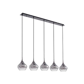 Lucande L&aacute;mpara Colgante jarven En Gris De Vidrio - Lucande