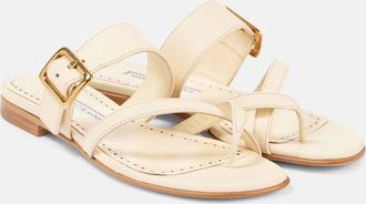 Manolo Blahnik Sandali Thalusa 10 in pelle