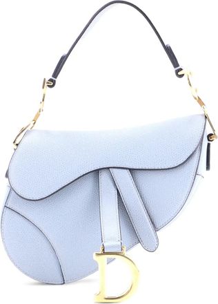 Dior Saddle Handbag Leather Mini shoulder bag - Blauw