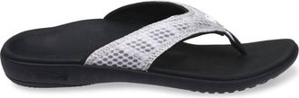 Spenco Womens Yumi Breeze Flip Flop Sandals In Black/silver