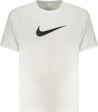 Nike Hydroguard Top met korte mouwen - Heren - Sportshirts - Wit - L - Polyester - Fitness