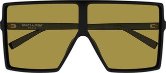 Saint Laurent Sunglasses Sl 909 Betty S 002 Black/Yellow Women