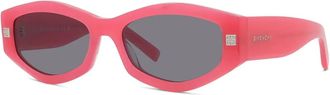 Givenchy Accessoires, Dames, Roze, ONE Size, Klassieke Acetaat Zonnebril