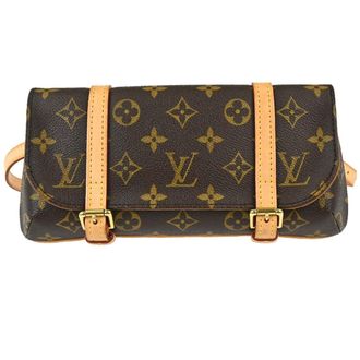 Louis Vuitton Marelle Waist Monogram Canvas Brown Canvas Handbag (Pre-Owned)
