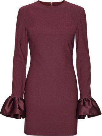 Rotate Mini-jurk met ruches - Dames - Korte kleedjes - Rood - XS - Polyester - Kleedjes
