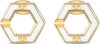 Philipp Plein Orecchini Plein Legacy con cristalli - Oro