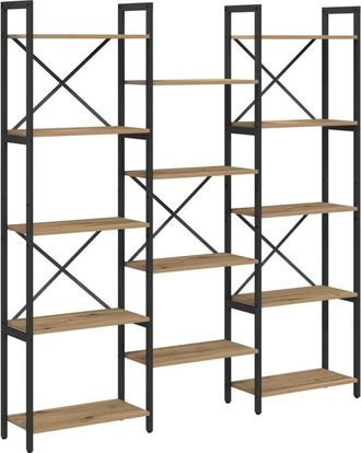 vidaXL Vidaxl - Bookshelf Artisan oak 156 x 25 x 167.5 cm Engineered wood