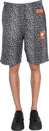 Heron Preston Bermuda Shorts With Front Logo Accents