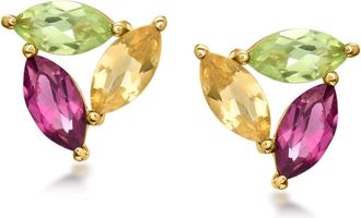 RS Pure by Ross-Simons Multi-Gemstone Earrings in 14kt Yellow Gold