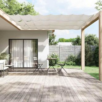 vidaXL Toldo Vertical Blanco 100x1000 Cm Tela Oxford Vidaxl