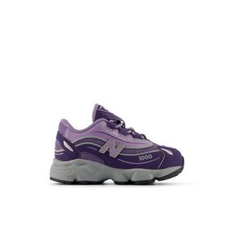 New Balance Bambino 1000 Bungee Lace in Viola, Sintetica, Taglia 18.5