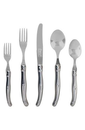 French Home 20-Piece Laguiole Flatware Set in Stainless-Steel at Nordstrom Rack