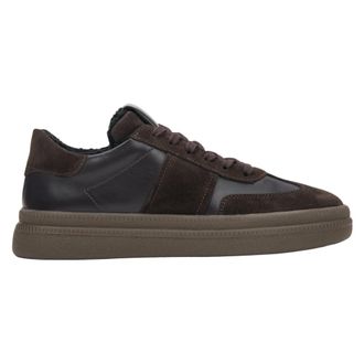 Estro & Luminara Winter Lage Sneakers met Bontvoering - Dames - Schoenen - Bruin - Maat: 40 EU Leer
