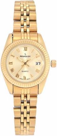 Peugeot Luxury Small Face Fluted Bezel Bracelet Watch- 25MM in Gold at Nordstrom