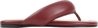 Carven Leren Sandalen - Dames - Slippers - Rood - 36 EU - Leer - Schoenen