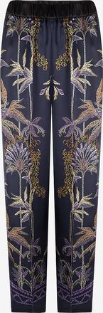 Forte_Forte Satinhose mit weitem Bein Sogni