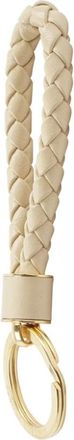 Bottega Veneta Intreccio Sleutelhanger - Dames - Sleutelhangers & Tashangers - Beige - ONE Size - Leer - Accessoires