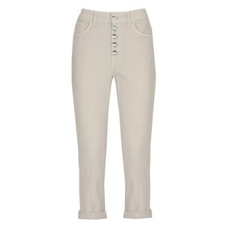 Dondup Cropped Jeans, female, Beige, Size: W28 Koons Gioiello Jeans