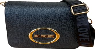 Love Moschino Bag with adjustable shoulder strap and internal divider real leather JC4339