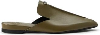 Iceberg Khaki slippers met een essentieel ontwerp - Dames - Slip ons - Groen - 36 EU - Schoenen