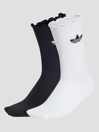 adidas Originals Ruffle 2P Sokken wit