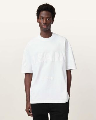 AllSaints Biggy Oversized Logo Print T-Shirt