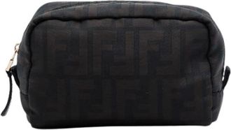 Fendi Pre-owned Canvas Pouch - Dames - Vintage Tassen - Bruin - ONE Size - Vintage