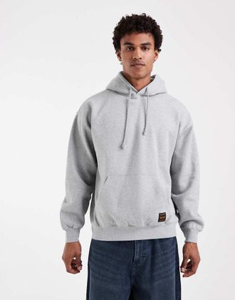 Levi's Workwear - Felpa con cappuccio grigio chiaro