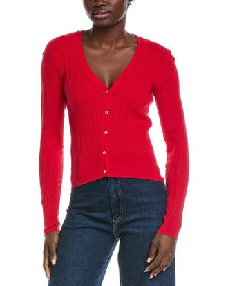 Autumn Cashmere Pointelle Cardigan