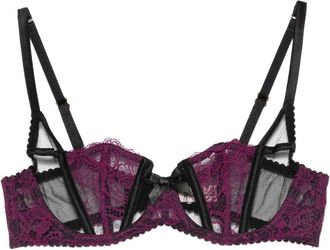 Agent Provocateur Reggiseno Rozlyn con scollo profondo e rifiniture in pizzo - Nero