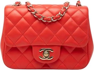 Chanel Pre-owned Square Flap - - Pre-owned - Donna - Arancione - ONE SIZE