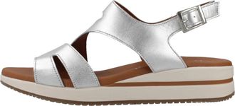 Fluchos D9688 CS Wedge Sandal - Dames - Sleehakken - Grijs - 38 EU - Leer - Schoenen