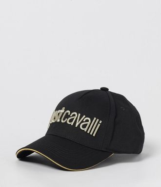 Just Cavalli Cappello Just Cavalli in cotone con logo ricamato