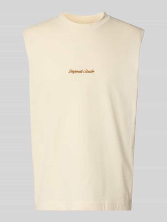 Jack & Jones Jack & Jones T-Shirt mit Stitching in Offwhite, Gr&ouml;&szlig;e XXL