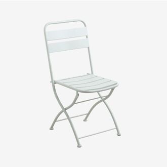 Sklum Sklum - Pack De 2 Sillas De Comedor Plegables En Acero Janti