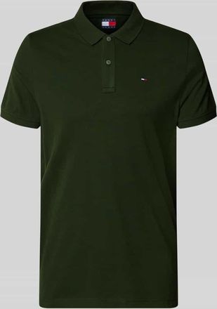 Tommy Jeans Regular Fit Poloshirt Modell TJM SLIM PLACKET POLO EXT in Gruen, Gr&ouml;&szlig;e XXL