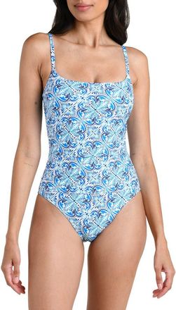 La Blanca Costa Azul One-Piece Swimsuit in Blue at Nordstrom, Size 10