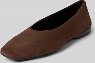 Vagabond Ballerina aus Veloursleder Modell DELIA in Dunkelbraun, Gr&ouml;&szlig;e 36