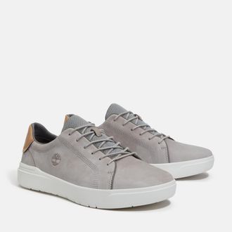 Timberland Sneaker TIMBERLAND SENECA BAY LOW LACE UP SNEAKER, Herren, Gr. 40, lt gry nubuc, Leder, Schuhe Sneaker, aus Leder