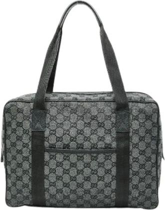 Gucci Pre-owned Handbags, female, Black, Size: ONE SIZE Pre-owned Canvas gucci-bags