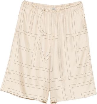 Toteme Monogram-embroidered Culottes