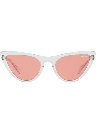 Vogue Eyewear Gigi Hadid capsule zonnebril met doorzichtig montuur - Beige