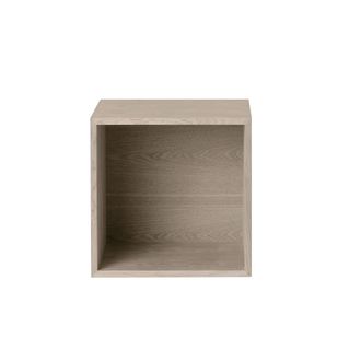 MUUTO Stacked System Regalmodul mit R&uuml;ckwand, medium / Eiche