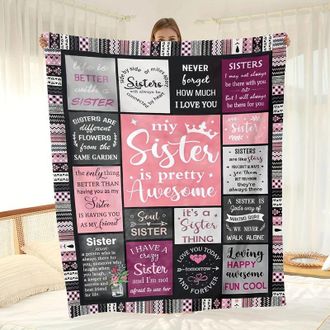 OEM Regalo De Cumplea&ntilde;os Para Mujeres: Manta Llena De Bendiciones, Regalo Original Para Hermana, Amiga, Madre, Abuela, Hija O Novia (150 X 130 Cm)