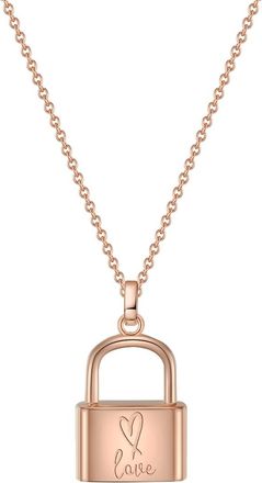 Glanzst&uuml;cke M&uuml;nchen Womens Sterling Silver Necklace - Rose Gold - One Size