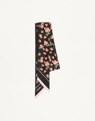 Valentino Garavani Scarf Bandeau Mazzetto Coriandolo in seta Donna NERO/MULTICOLOR UNI